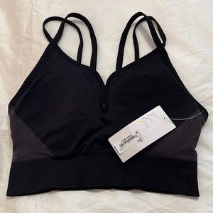 Zella Body NWT black padded sports bra with removable pads size Large